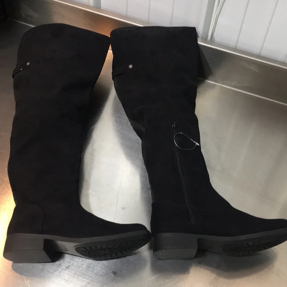 Sun + Stone Black Over-the-Knee Boots
